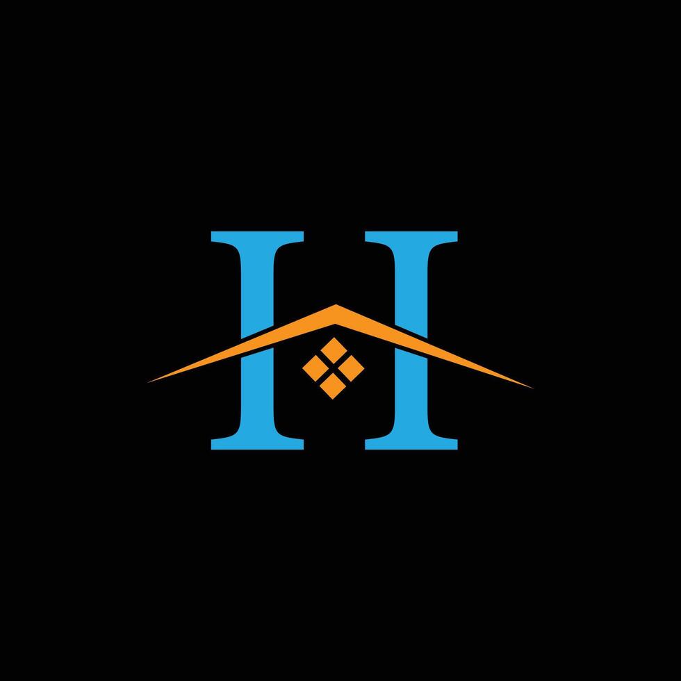 bokstaven h logotyp mall vektor