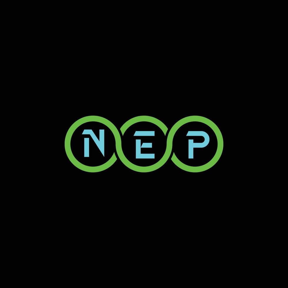 nep Brief Logo Design vektor