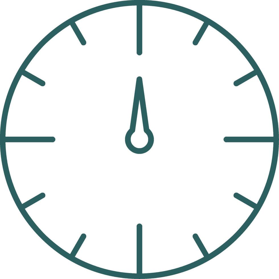 Uhr Linie Gradient runden Ecke Symbol vektor