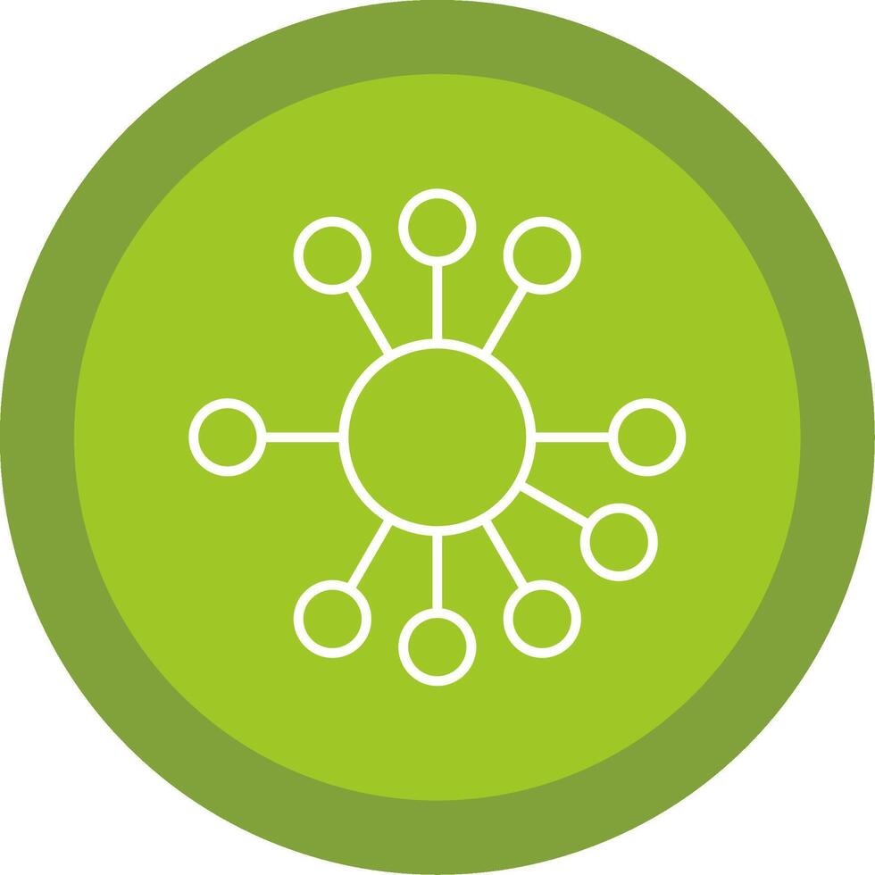 Diagramm Linie multi Kreis Symbol vektor