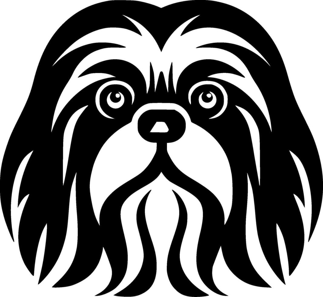 shih tzu - - hoch Qualität Logo - - Illustration Ideal zum T-Shirt Grafik vektor