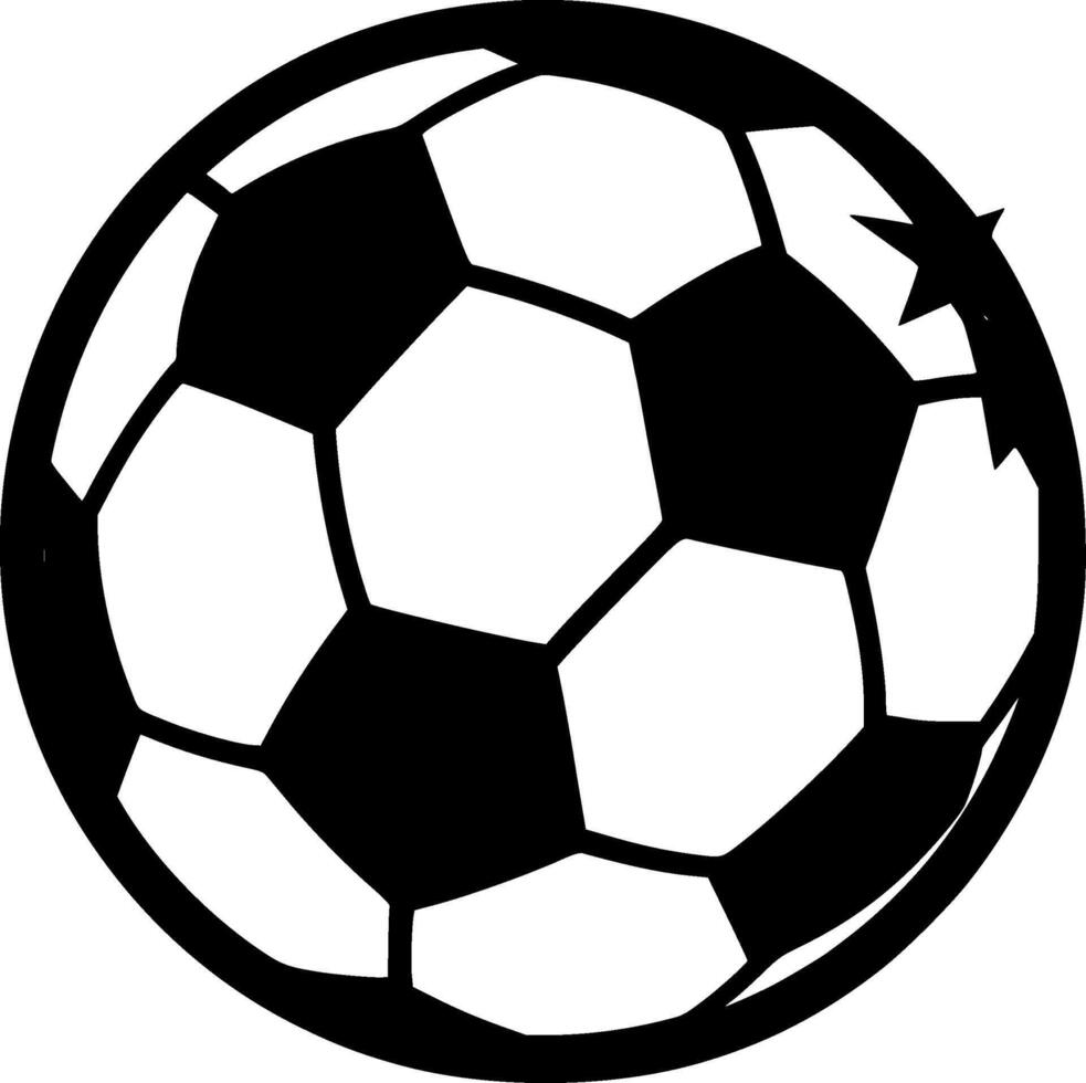 Fußball - - minimalistisch und eben Logo - - Illustration vektor