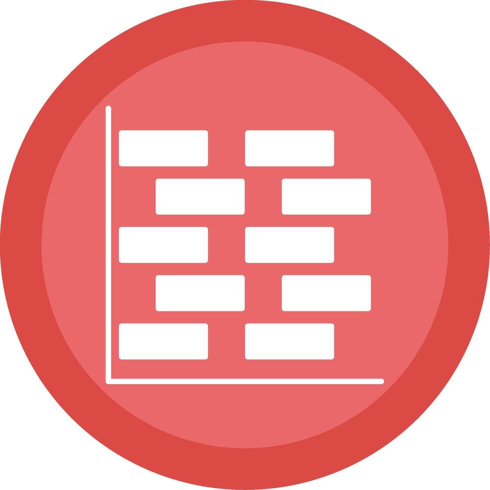 gantt Diagramm Glyphe multi Kreis Symbol vektor