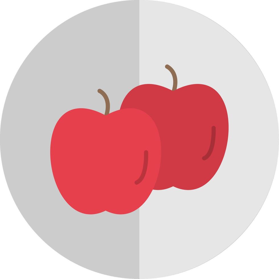 Äpfel eben Rahmen Symbol vektor