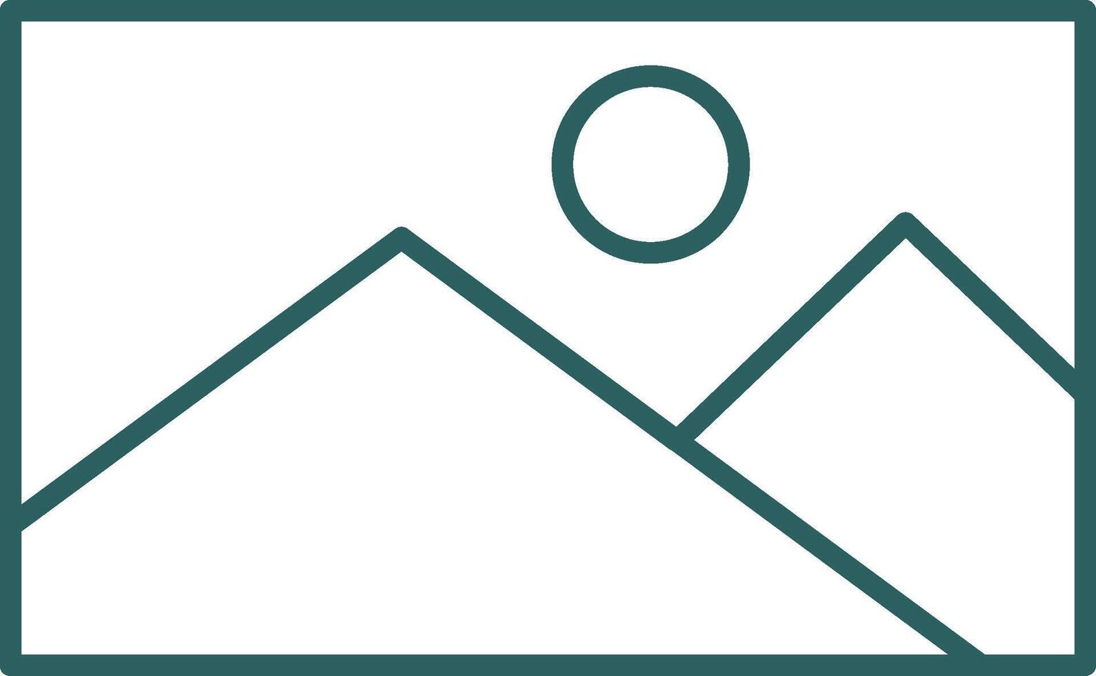 Bild Linie Gradient runden Ecke Symbol vektor