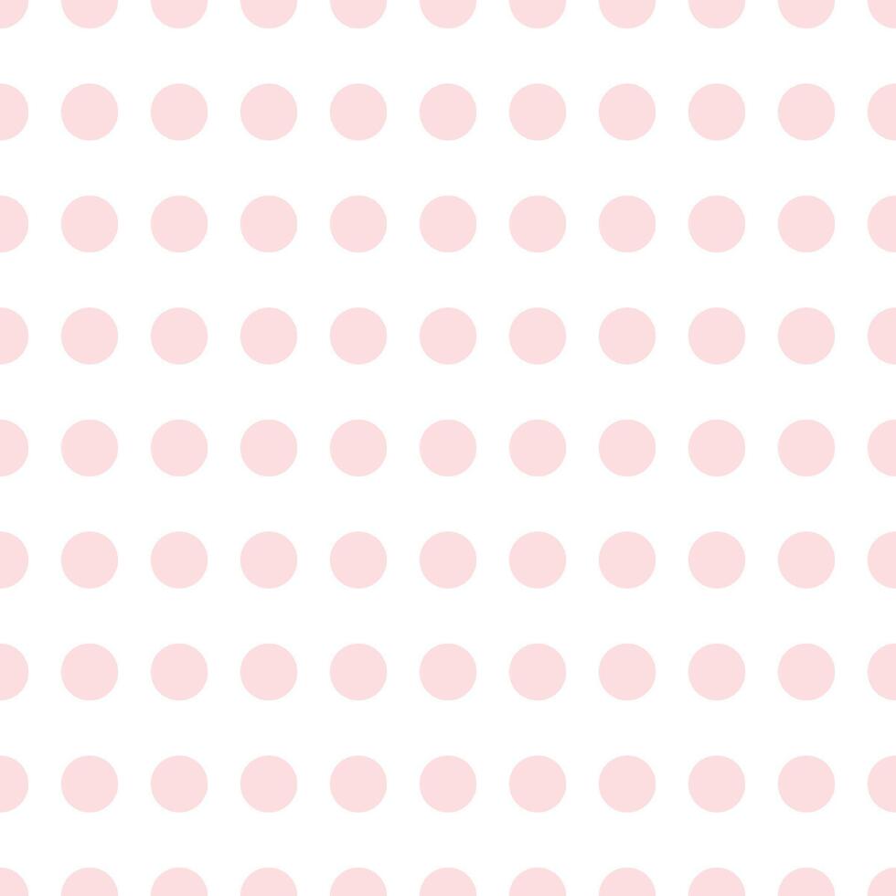 Rosa Kreise auf ein Weiß Hintergrund. nahtlos einfach Muster zum dekorativ Textilien, Stoffe. vektor