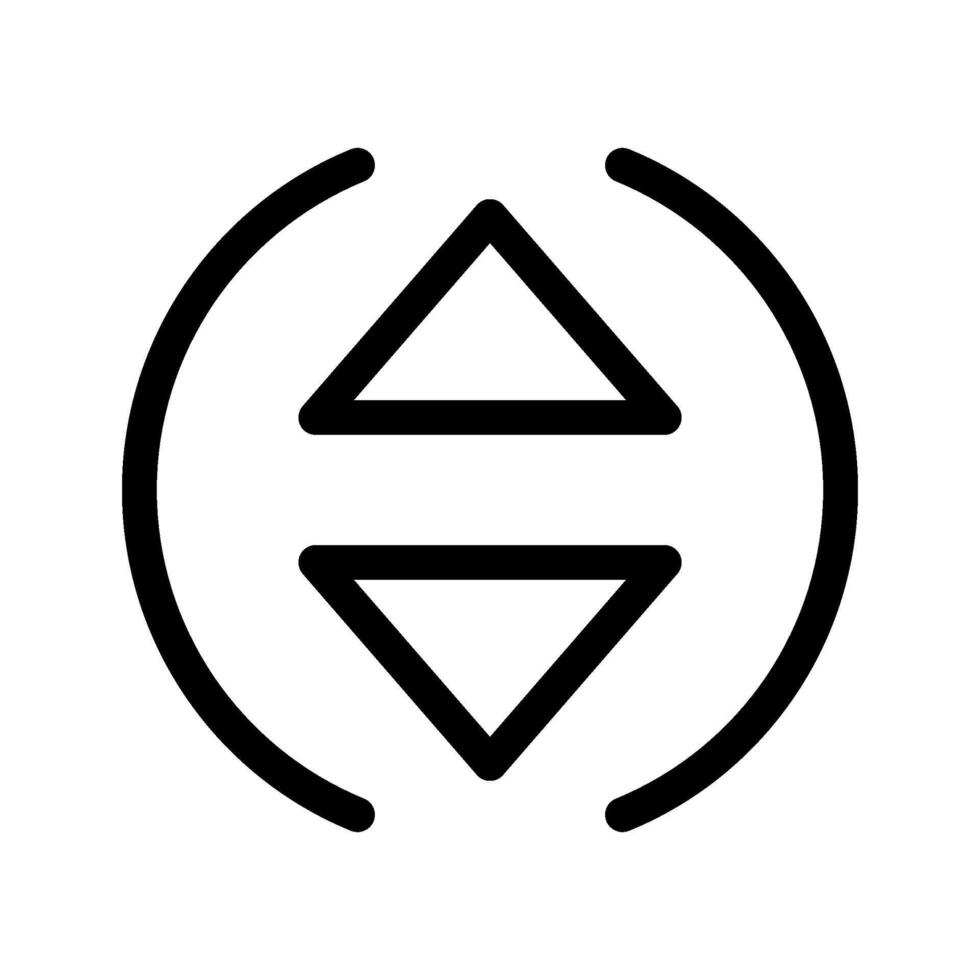 oben und Nieder Symbol Symbol Design Illustration vektor