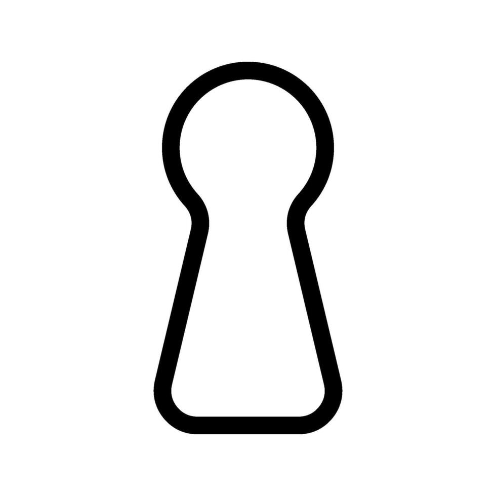 Schlüsselloch Symbol Symbol Design Illustration vektor