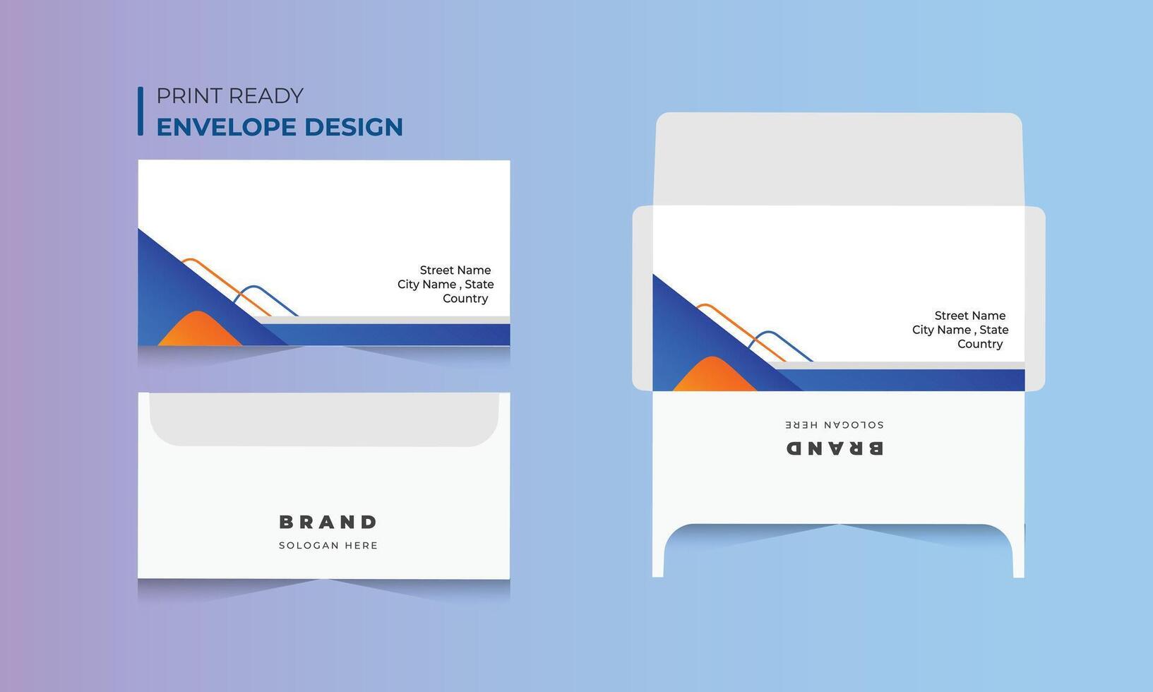 Briefumschlag Design, modern Briefumschlag Design kostenlos vektor