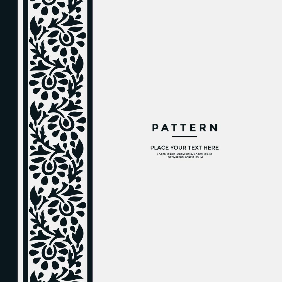 blommig mönster traditionell design batik mönster vektor