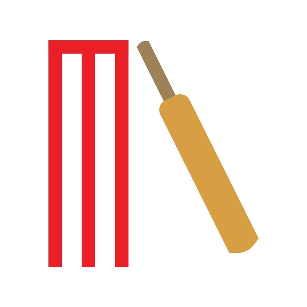 Cricket-Logo-Design vektor