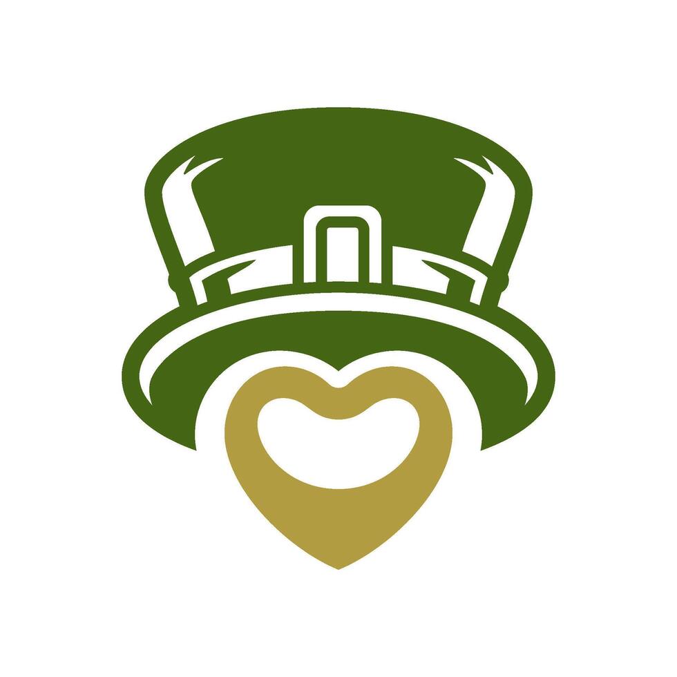 st Patrick's Tag Glücklich Liebe irisch Hut Vermögen Urlaub Maskottchen Jahrgang Symbol Vektor eben Illustration