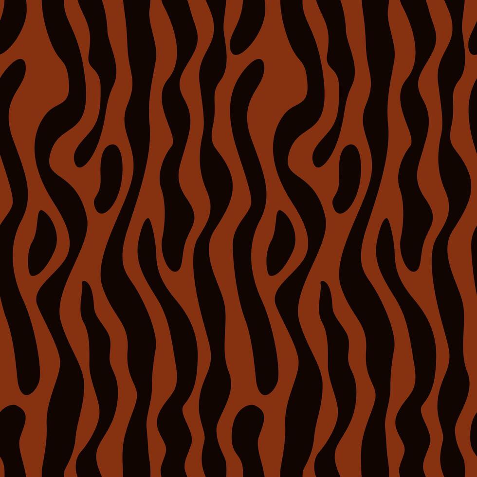 sömlös mönster abstrakt tyg brun och svart. vild djur- hud skriva ut design vektor
