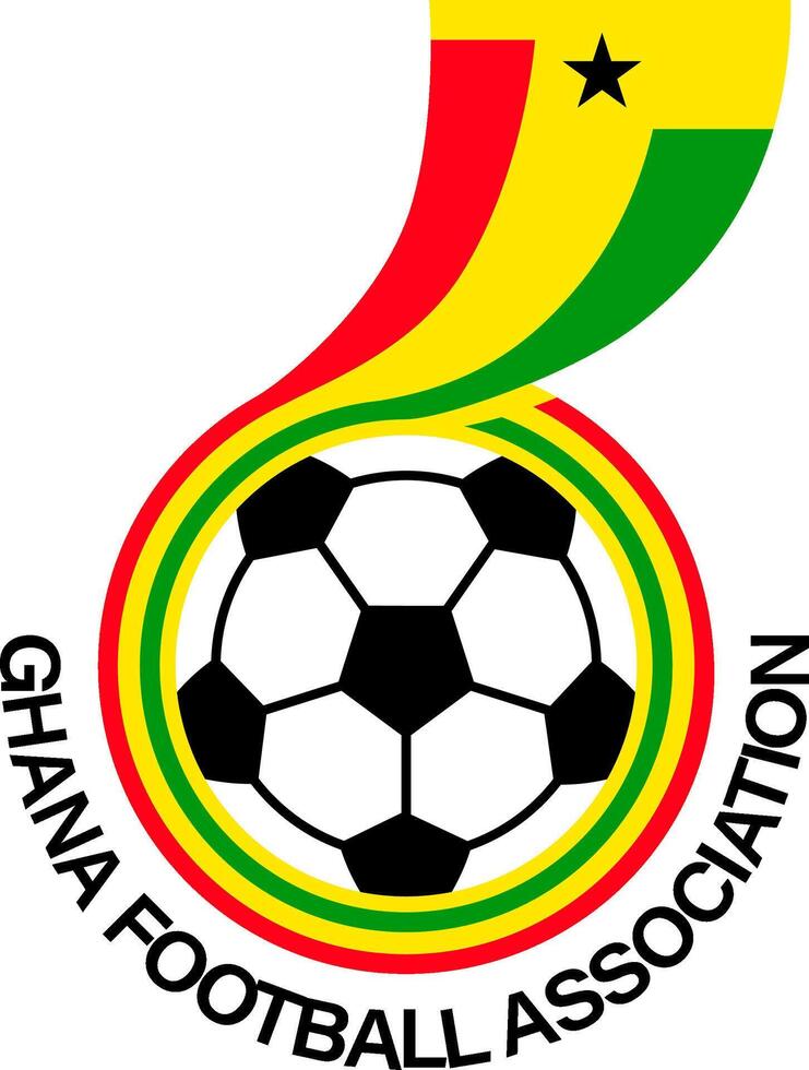 de logotyp av de nationell fotboll team av ghana vektor