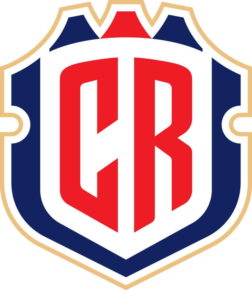 de logotyp av de nationell fotboll team av costa rica vektor