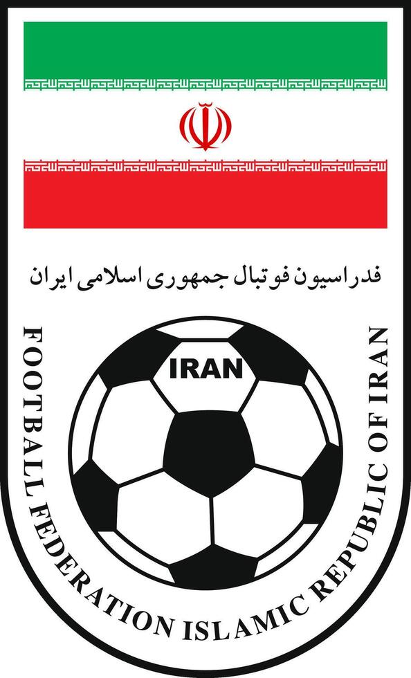 de logotyp av de nationell fotboll team av iran vektor