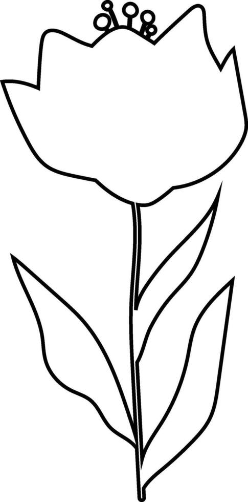 Blume Gliederung Sommer- Dekoration Banner. vektor