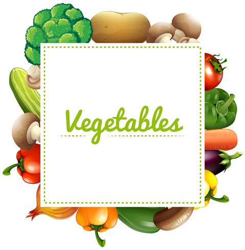 Variouse typ av grönsaker vektor