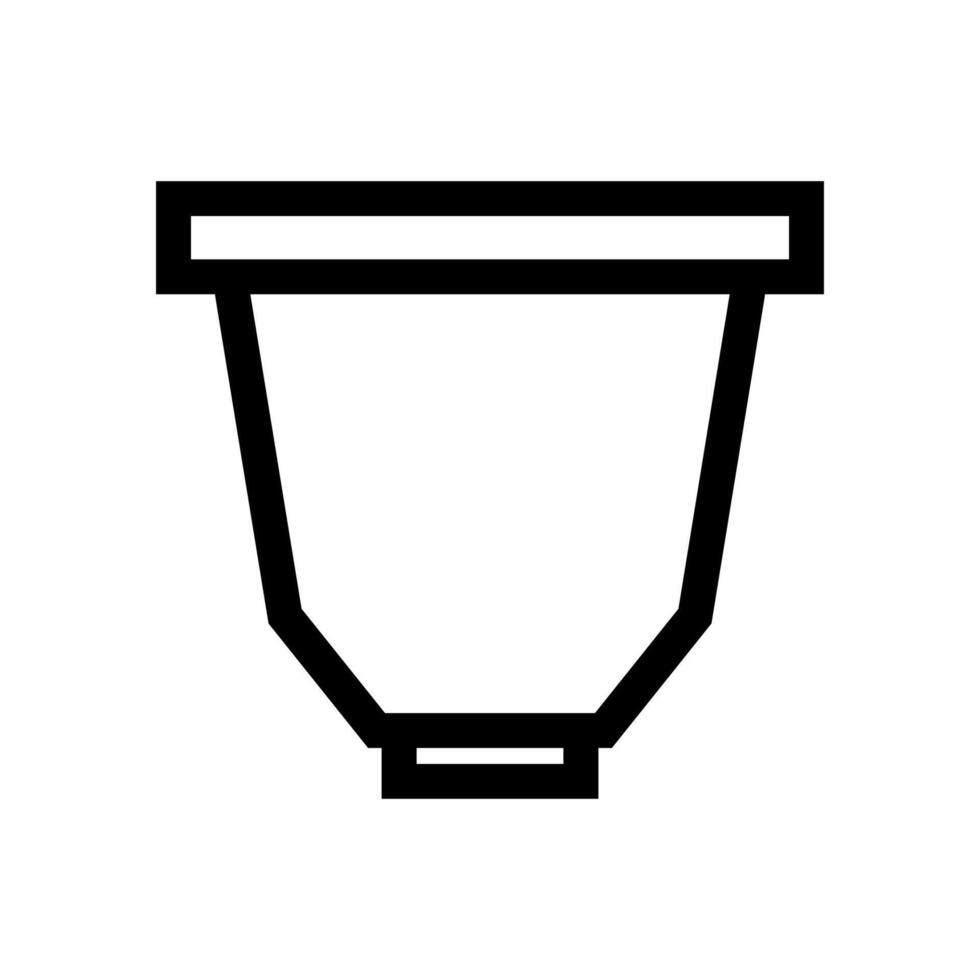 kaffe kapsel ikon på vit bakgrund vektor