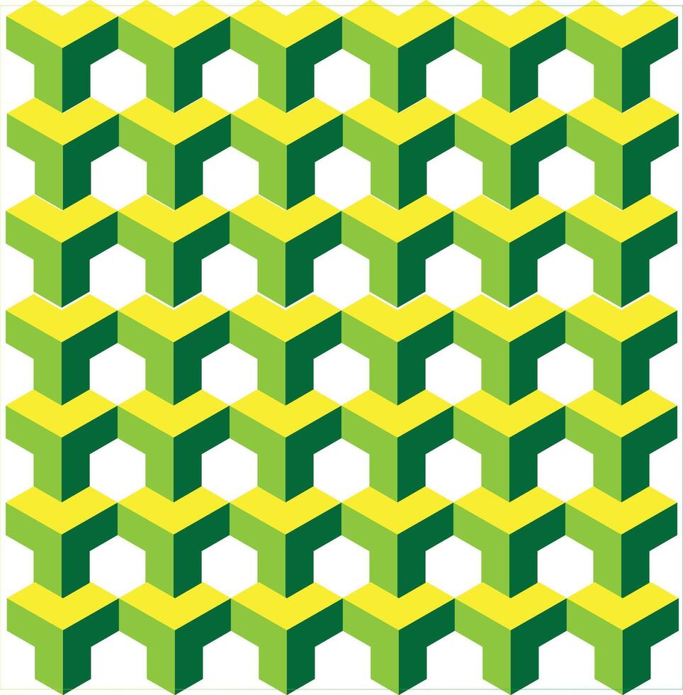 sömlös mönster med hexagoner design vektor