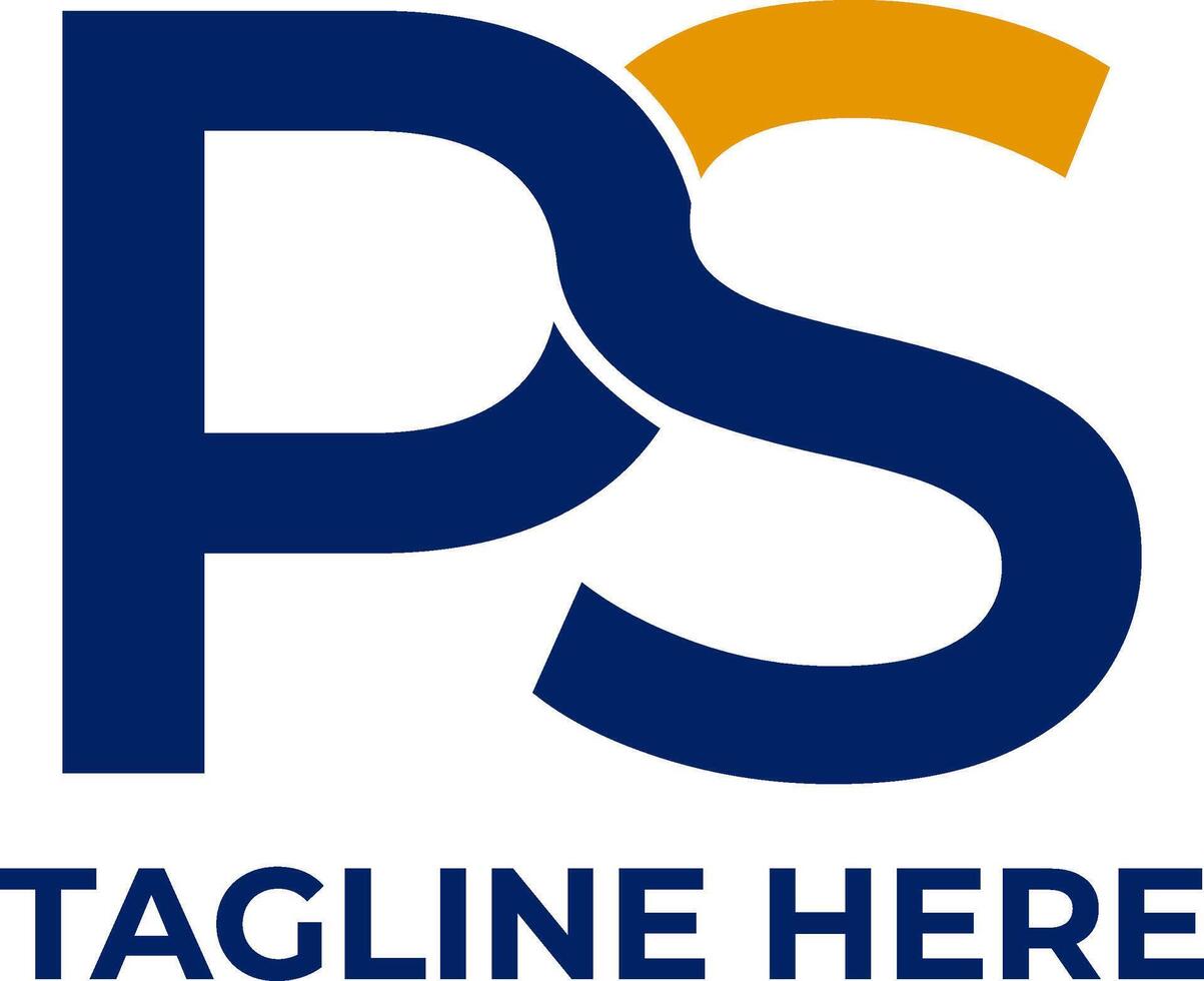 ps Initiale Logo Design vektor