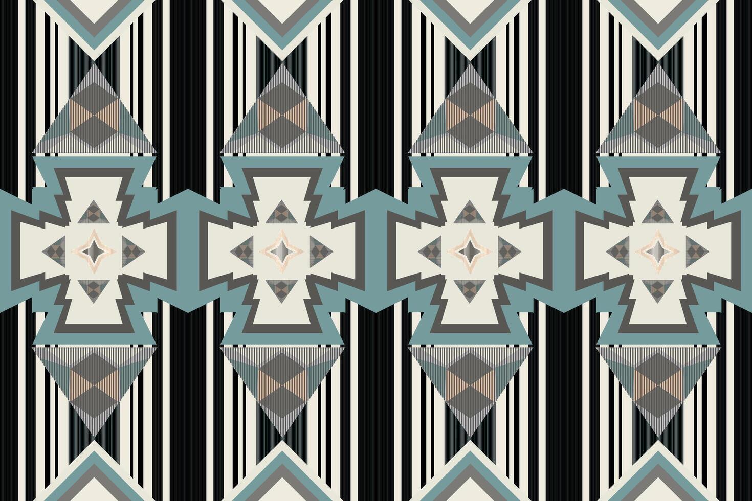 aztec stam- geometrisk bakgrund sömlös rand mönster. traditionell prydnad etnisk stil. design för textil, tyg, Kläder, ridå, matta, prydnad vektor