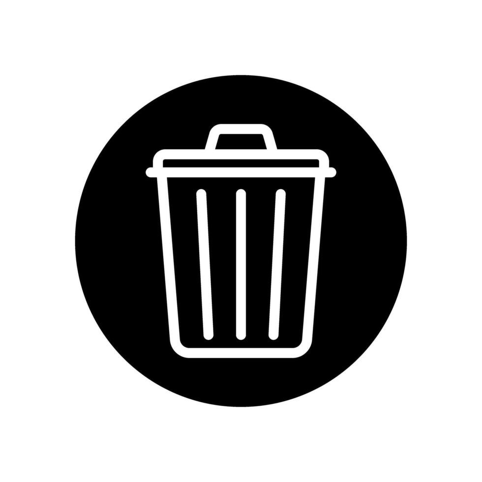Müll können Symbol Satz. Müll Illustration Zeichen Sammlung. Korb Symbol oder Logo. vektor