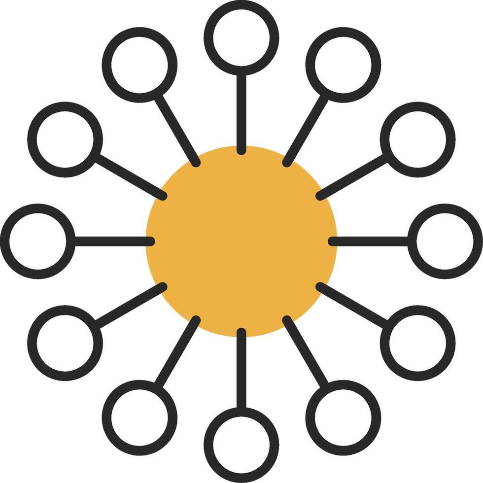 Diagramm gehäutet gefüllt Symbol vektor