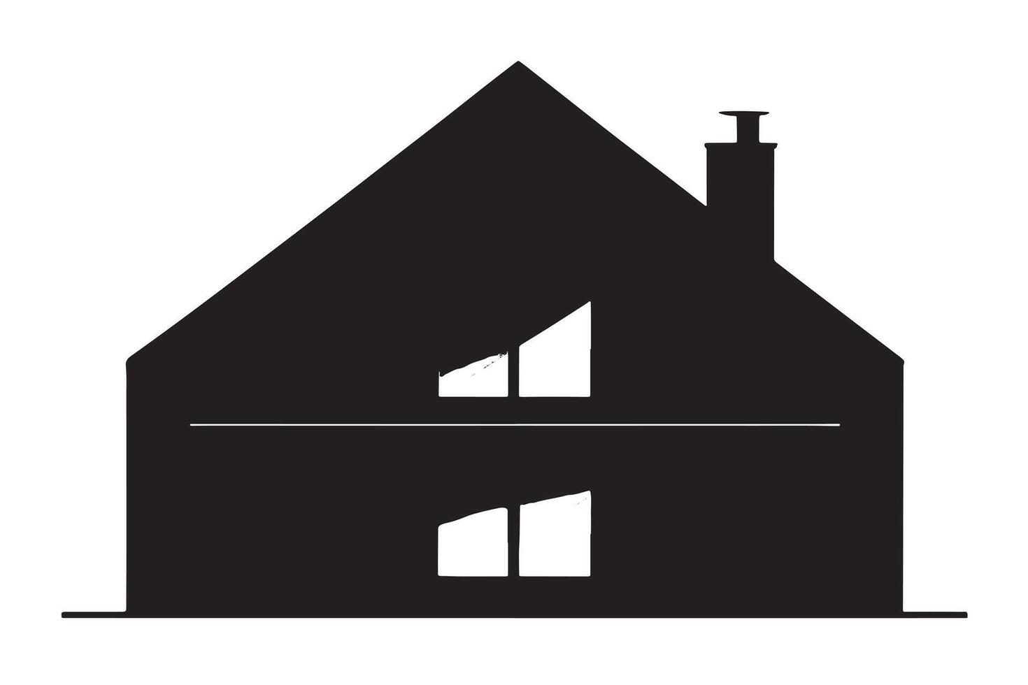 Zuhause oder Haus schwarz Bild Textur auf Weiß Hintergrund. Illustration zu drucken zum kommerziell verwenden. eps 10 vektor