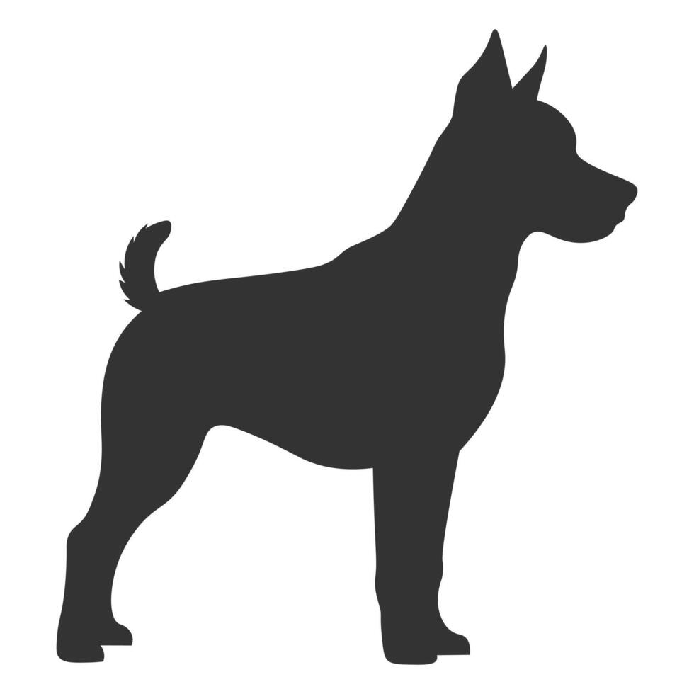 Silhouette von ein Hund Illustration vektor