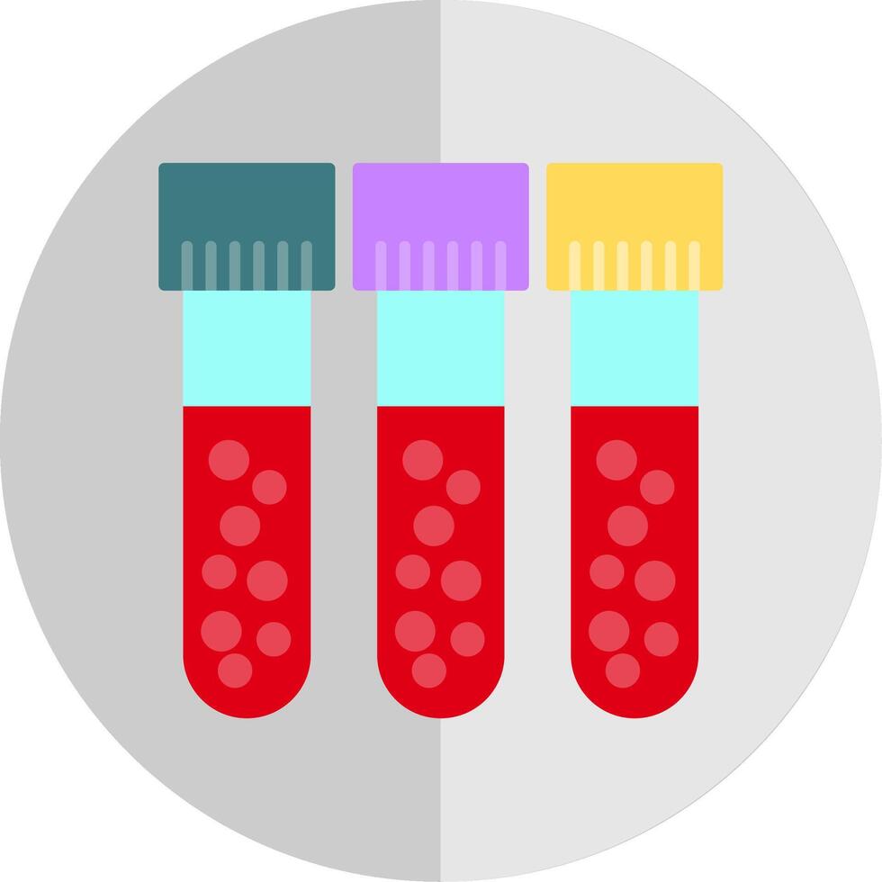 Blut Prüfung eben Rahmen Symbol vektor