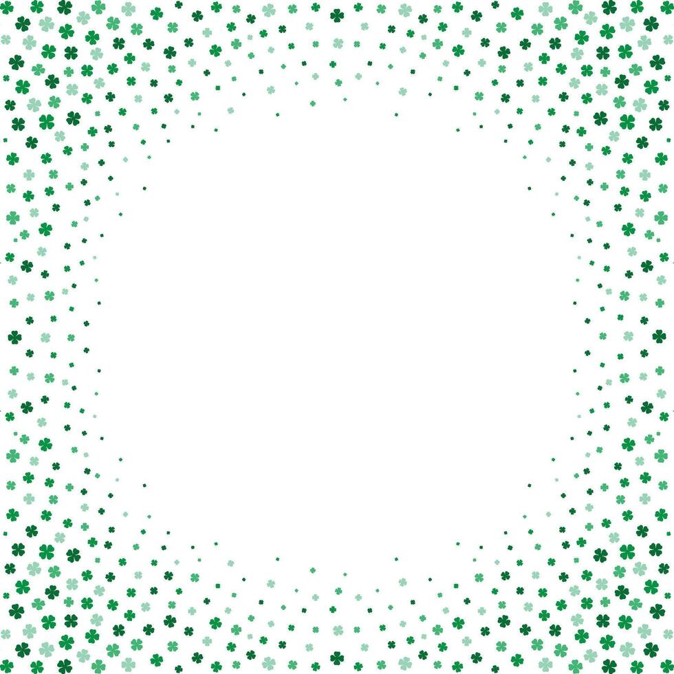 helgon Patricks dag grön klöver bakgrund mall irländsk tur- löv illustration vektor