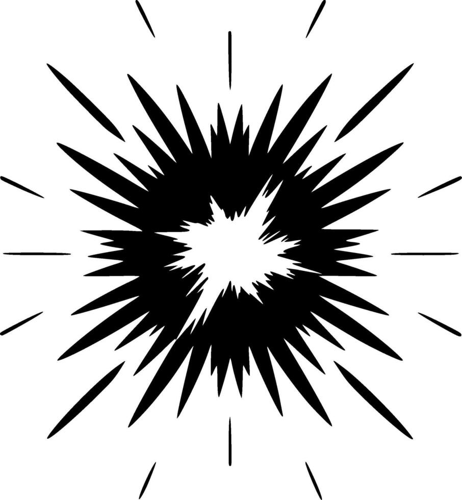 Explosion - - hoch Qualität Logo - - Illustration Ideal zum T-Shirt Grafik vektor
