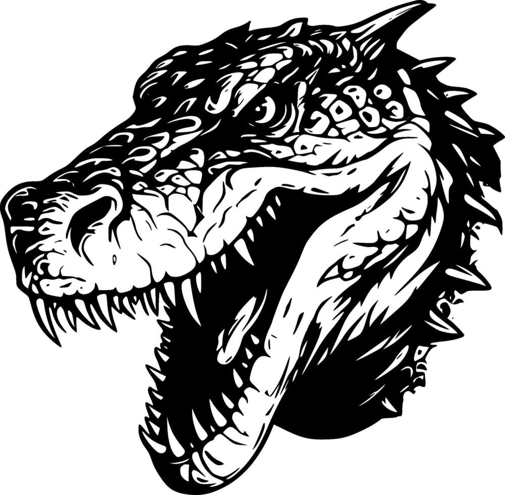 alligator - hög kvalitet logotyp - illustration idealisk för t-shirt grafisk vektor