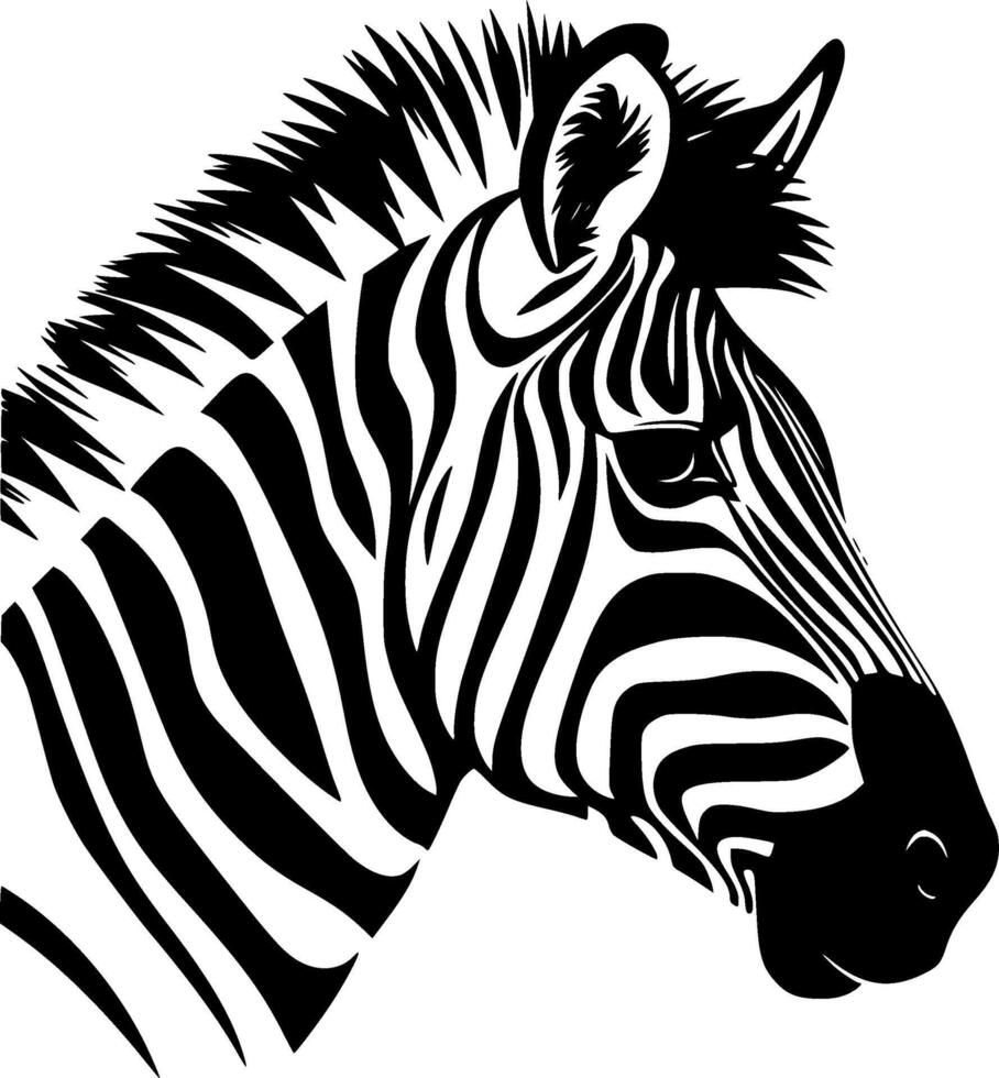 zebra - hög kvalitet logotyp - illustration idealisk för t-shirt grafisk vektor