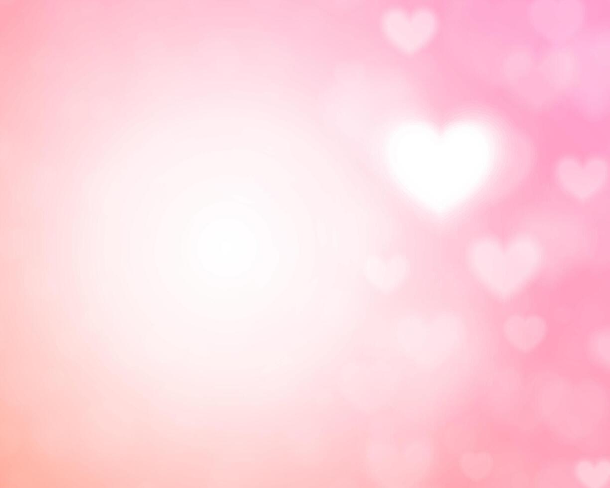 Valentinsgrüße Tag Herz Bokeh Beleuchtung vektor