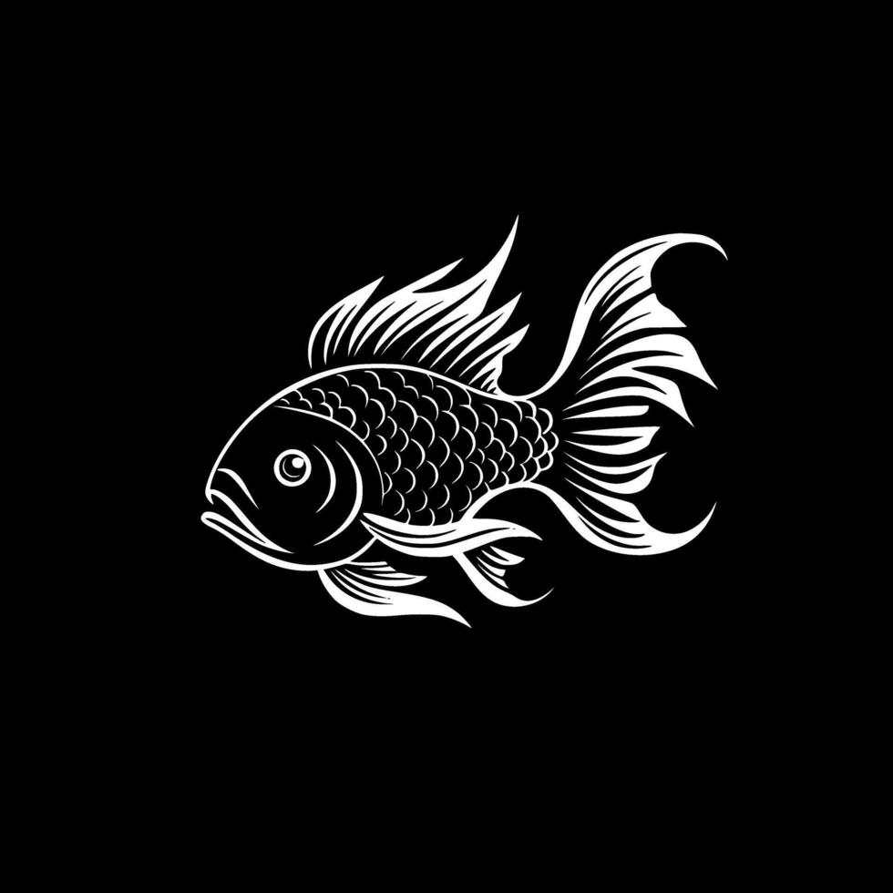 guldfisk - hög kvalitet logotyp - illustration idealisk för t-shirt grafisk vektor