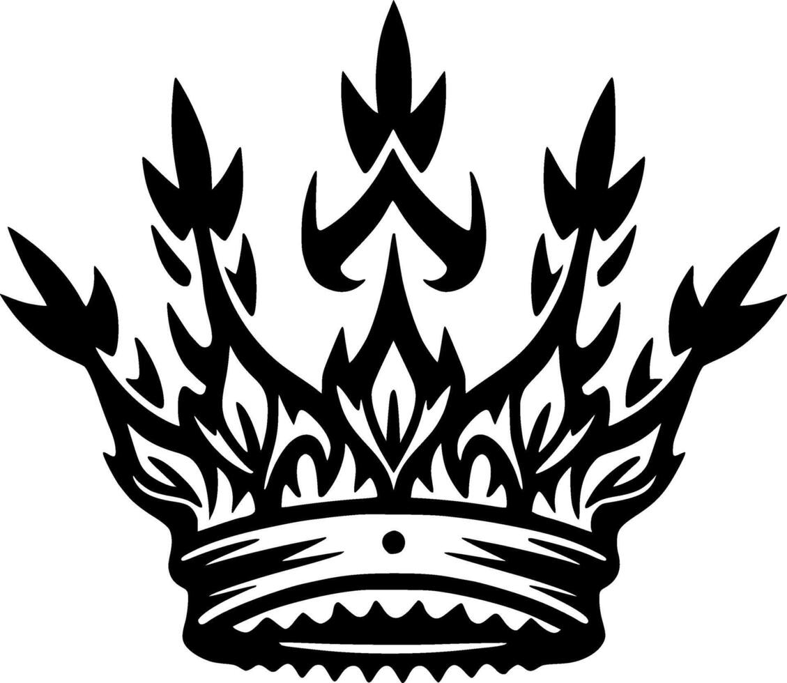 krona - minimalistisk och platt logotyp - illustration vektor