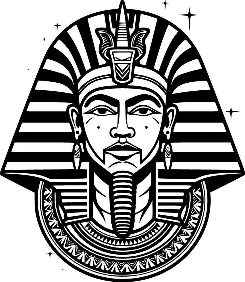 Pharao - - hoch Qualität Logo - - Illustration Ideal zum T-Shirt Grafik vektor