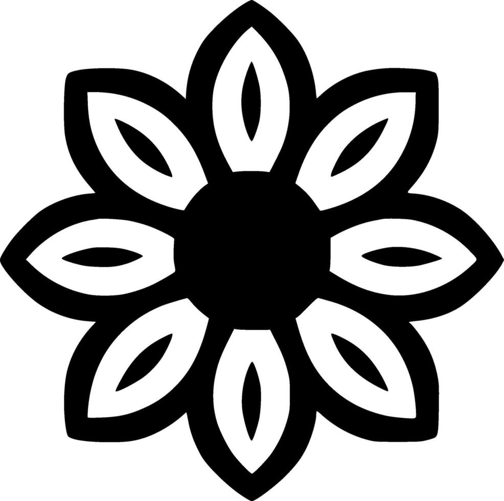 blomma - minimalistisk och platt logotyp - illustration vektor