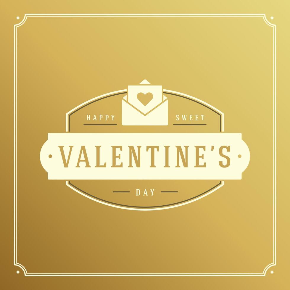 Valentinsgrüße Tag Gruß Karte oder Poster Illustration vektor