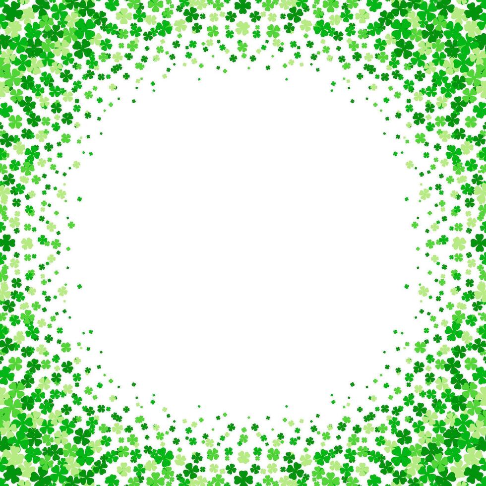 st Patricks dag tur- klöver grön bakgrund mall design illustration vektor