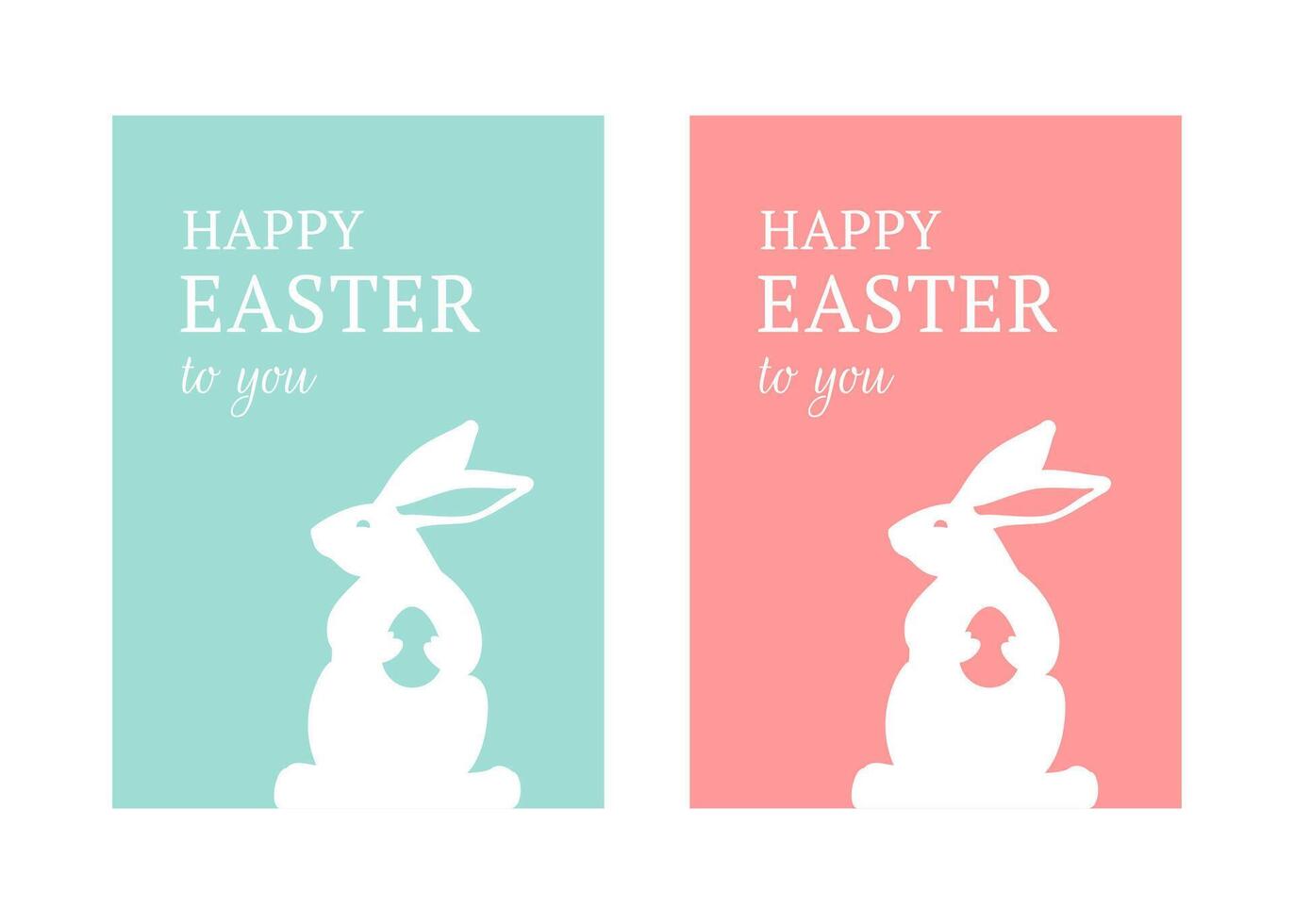 Ostern Hase mit Hähnchen Ei Jahrgang Gruß Karte einstellen Design Element Urlaub Glückwunsch eben vektor