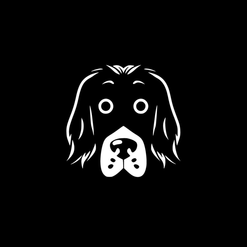 Hund - - schwarz und Weiß isoliert Symbol - - Illustration vektor