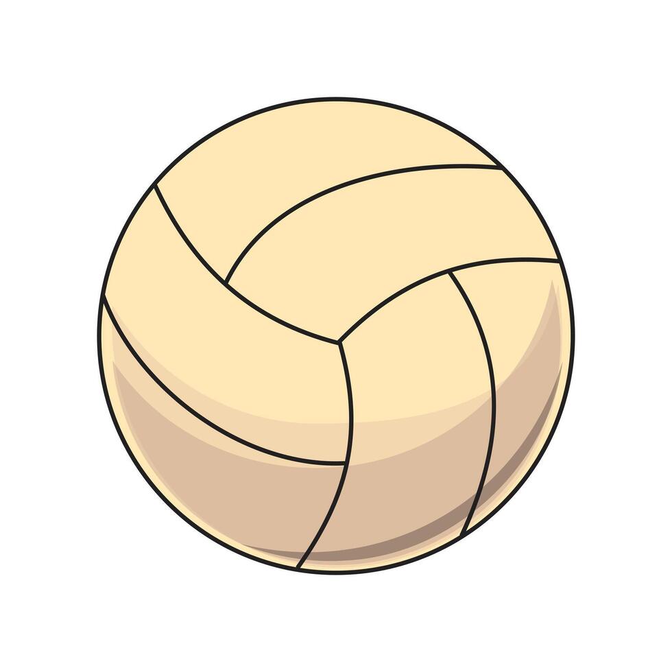 Strand Volleyball isoliert auf Weiß Hintergrund vektor