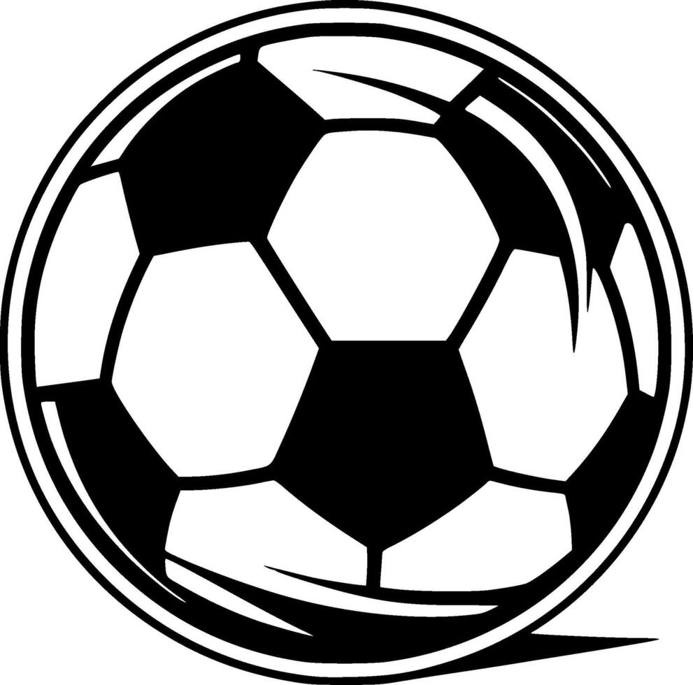 Fußball - - minimalistisch und eben Logo - - Illustration vektor