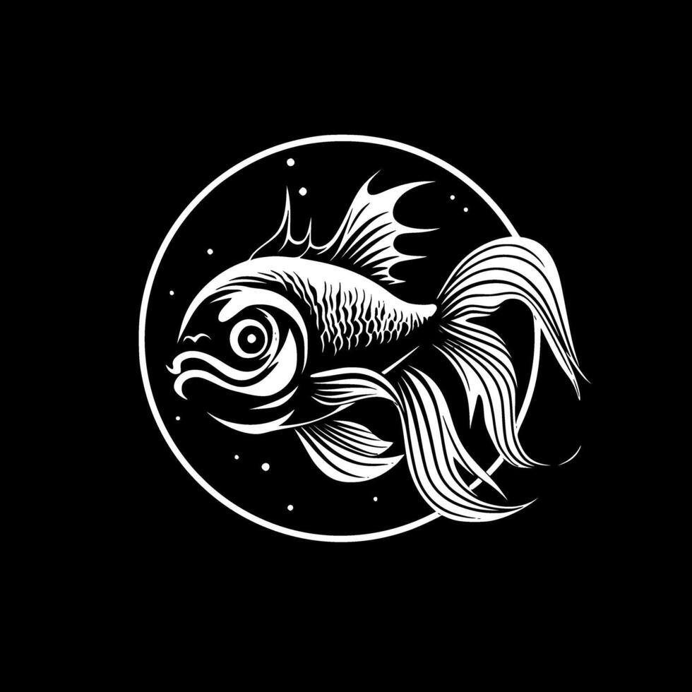guldfisk - hög kvalitet logotyp - illustration idealisk för t-shirt grafisk vektor