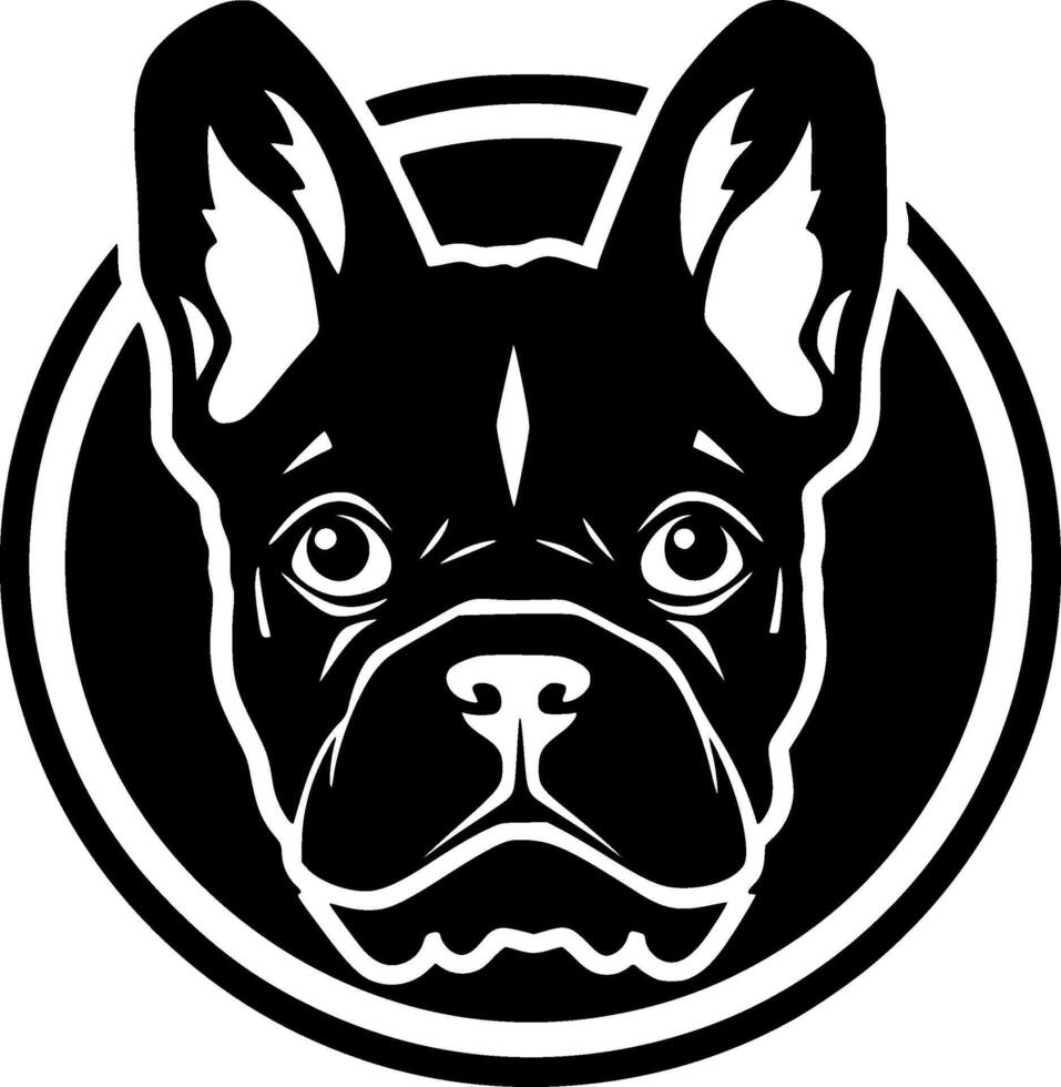 Französisch Bulldogge - - hoch Qualität Logo - - Illustration Ideal zum T-Shirt Grafik vektor