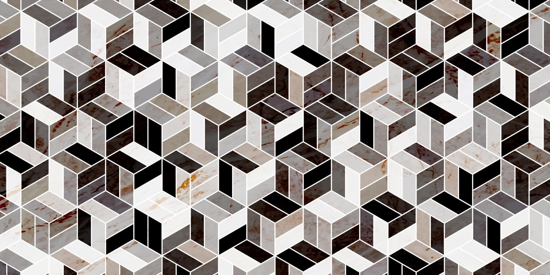 dunkler Hintergrund des geometrischen Musters mit Marmorbeschaffenheit vektor