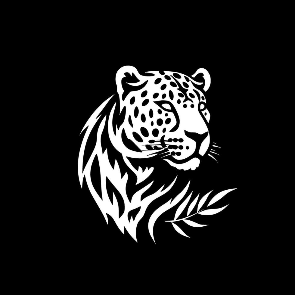 Leopard - - minimalistisch und eben Logo - - Illustration vektor